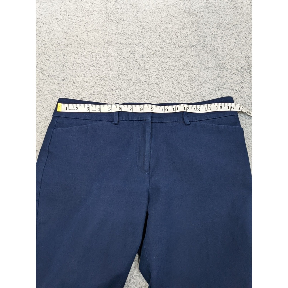 Ann Taylor Factory Size 8 32x25.5 Navy Blue Career Dress Pants Stretch EUC - Picture 6 of 10